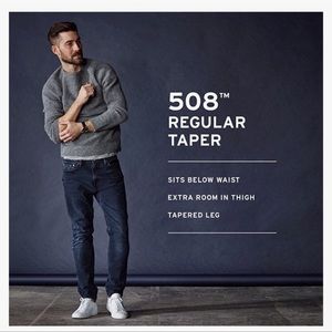 LEVI’S MENS 508 JEANS 32 x 34 L REGULAR TAPER